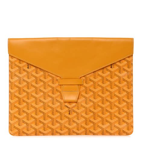 GOYARD Goyardine Large Commando Envelope 2 Flat Pouch